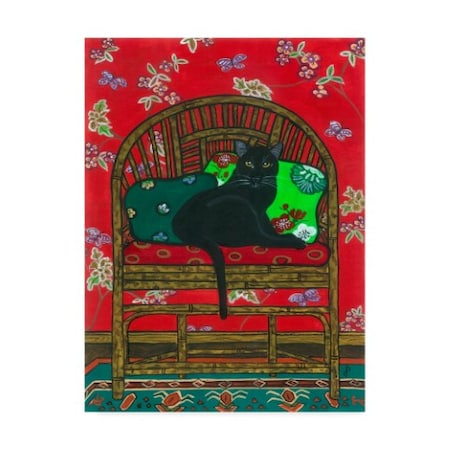 Jan Panico 'Oriental Chair' Canvas Art,24x32
